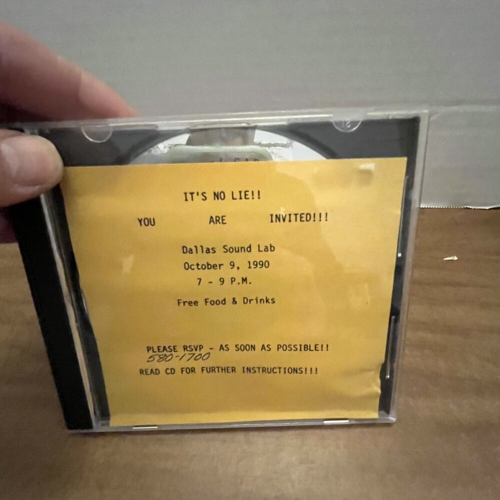 Donny Osmond Eyes Dont Lie Promo CD Invitation 2 Listening Party Dallas Sound La